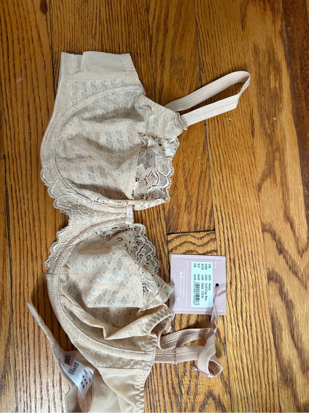 Panache Lace Underwire Bra in Light Beige